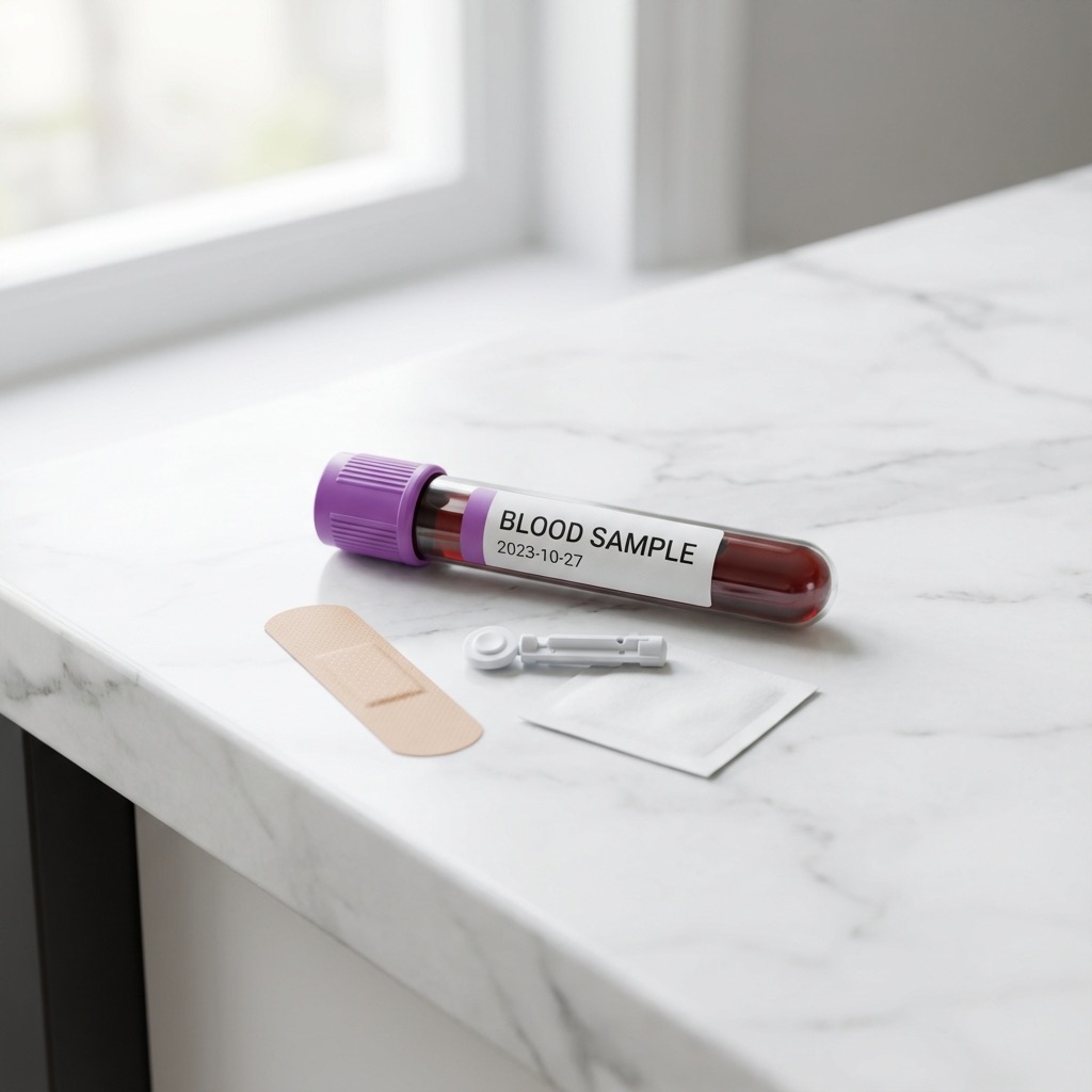 Medical blood test kit for safety analysis